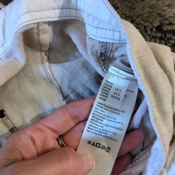 Free People Women's Natural Sights Overalls Linen Blend Size Small - Picture 10 of 12